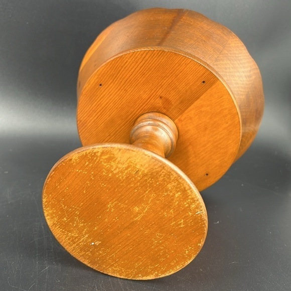 Vintage MCM Wooden Compote - Picture 7 of 7